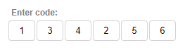 Enter Code control